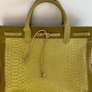 Claudia Firenze Crocodile Leather Tote Bag
